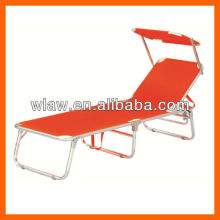 Outdoor Foldable leisure bed with sunshade